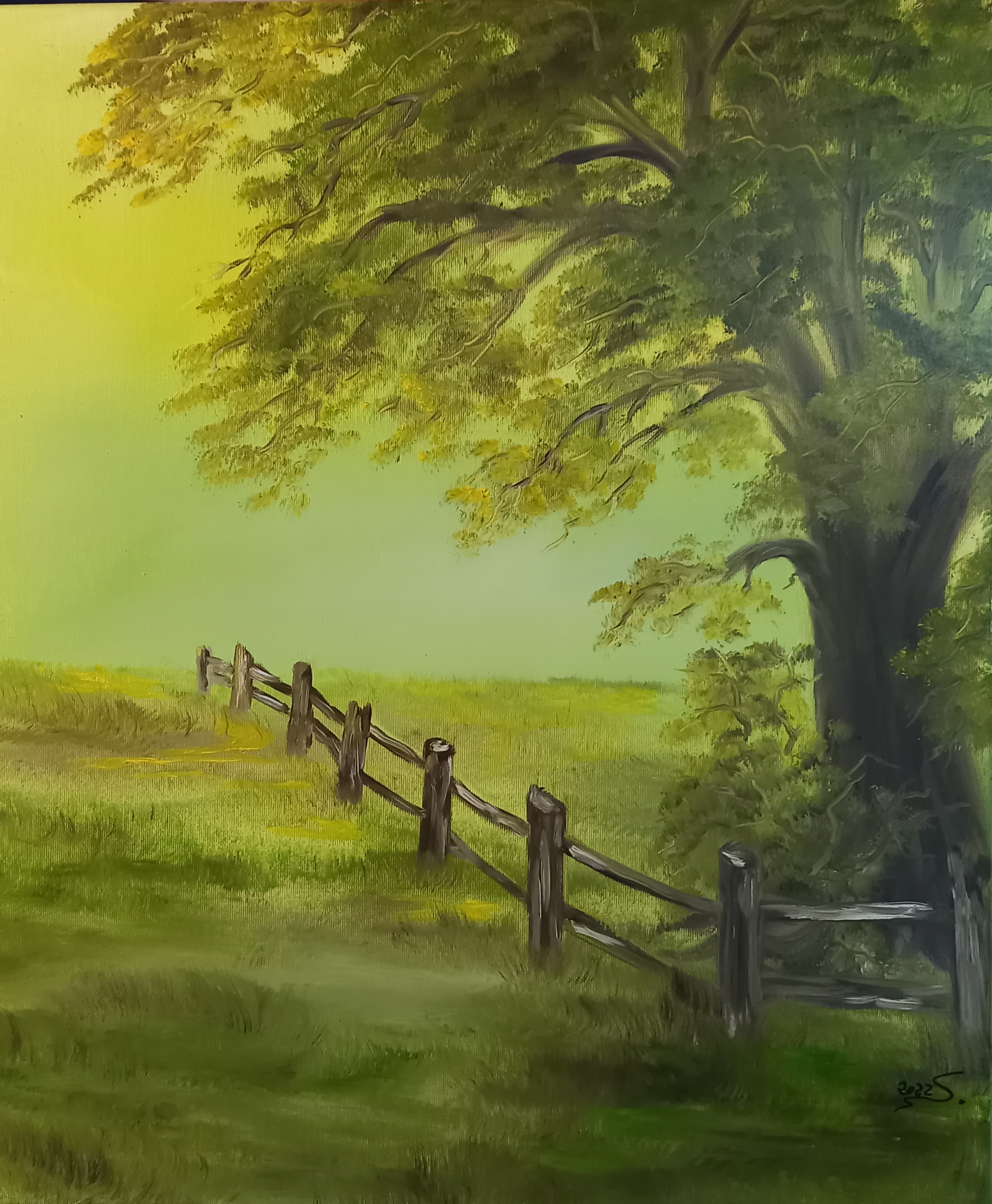 142 Koppelbaum 50x60 cm Öl auf Leinwand